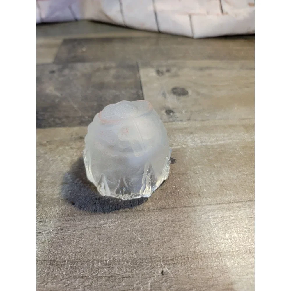 Frosted tea light holder‎ icicle decor xmas
